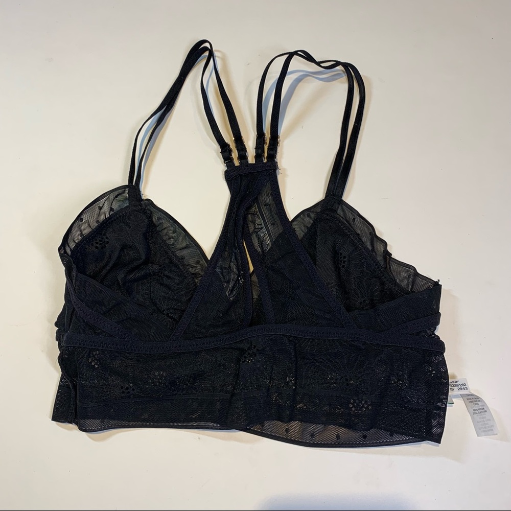 XS Aerie black POP! lace pullover bralette - Picture 7 of 11